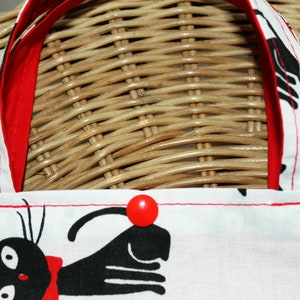 Children's bag with snap fastener, kindergarten bag, handmade, sustainable and ecological image 7