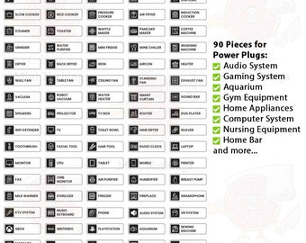 163 Pcs Light Plate Switch / Power Plug / Electrical DB Box PVC Sticker  Labels - Etsy Australia