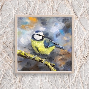 Bird Original Oil Painting Animal Painting Birds Wall Art