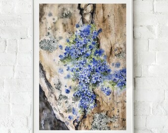 Wildflowers Original Painting Flowers Watercolor Painting Floral Original Wall Art