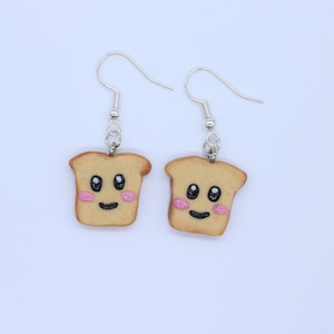 Kawaii Toast Earrings