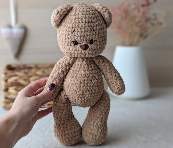 Plush teddy bear toy, soft stuffed animal toy, newborn gift, Birthday gift for kids