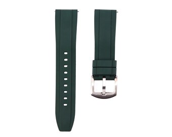 Cinturino Orologio In Gomma FKM Alta Qualit&agrave; &ndash; Sgancio Rapido &ndash; 18mm 19mm 20mm 21mm 22mm