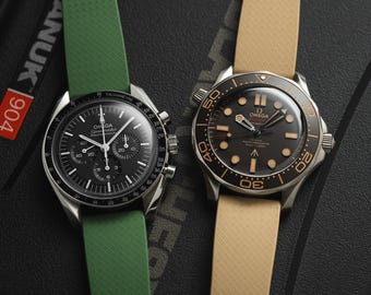 Correa de reloj de caucho FKM tropical: correa recortable de liberación rápida