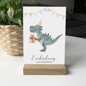 T-Rex Einladungskarten Kindergeburtstag mit beschreibbarer Rückseite verschiedene Sets Dino Party Geburtstagsparty Tyrannosaurus Bild 6