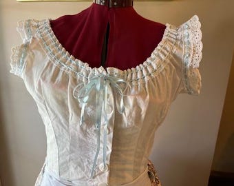 1890s Victorian Corset Cover Sewing Pattern: Multi-Size PDF