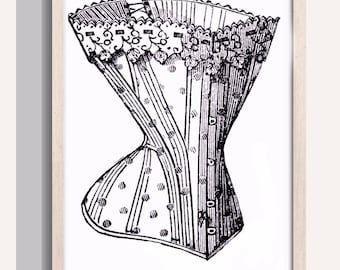 Patrón PDF del corsé Ultimate S-BEND / Patrón de corsé eduardiano de 1906 De Gracieuse / Gibson Girl / S-Bend / patrón de corsé / patrón eduardiano