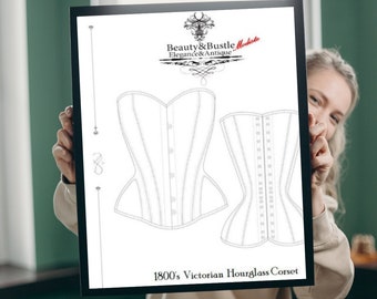 Victorian Corset Pattern: Symington Style Hip Gore (PDF Pattern)