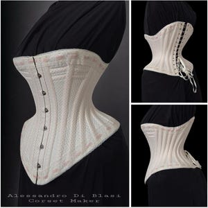 Multi-size Victorian Shape Corded corset |Embroidered | Corset Pattern Pdf | Personalized Corset | Victorian Corset | PDF pattern|