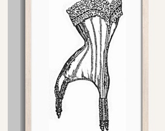 NEW A4  PDF Pattern | Edwardian 1906 New Style Corset pattern De Gracieuse  | Gibson Girl | S-Bend | corset pattern | Edwardian pattern