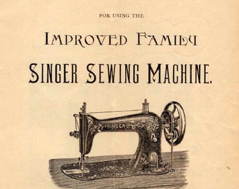 Manual de la máquina de coser Singer Improved Family (descarga en PDF)