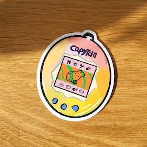 Cute Capytchi sticker for capybara lovers, , Kawaii Sticker, Gifts for him and for her
