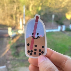 Cute bubble tea sticker, Kawaii Sticker, Gifts for him and for her