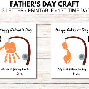 Geschenk für Vater, Papa, Handabdruck und Fußabdruck für Baby zum ersten Mal Papa, Kindertagesstätte Handwerk und Aktivität, Andenken für Papa