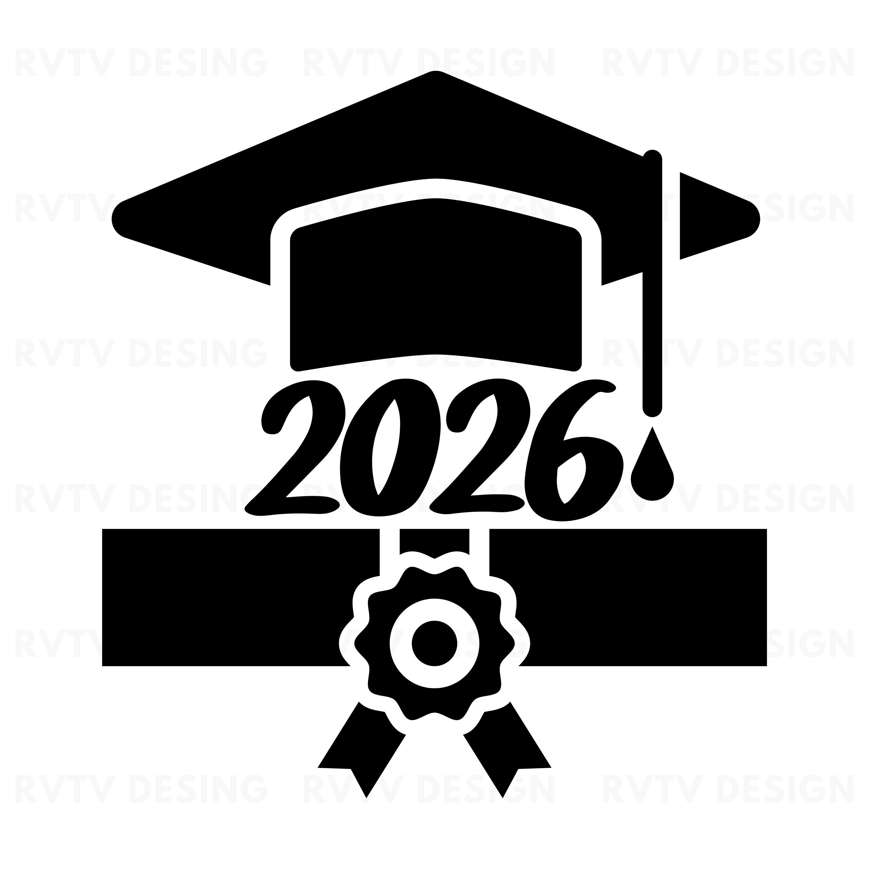 2026 Graduation Cap PNG: Clipart Cut File (digital Download) - Etsy
