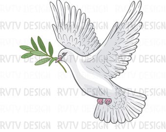 Pigeon Clipart Bundle: Dove PNG Cut Files for Cricut (Digital Download)