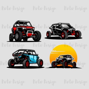 UTV T-Shirt Designs: Sublimation PNG Clipart (Digital Download)