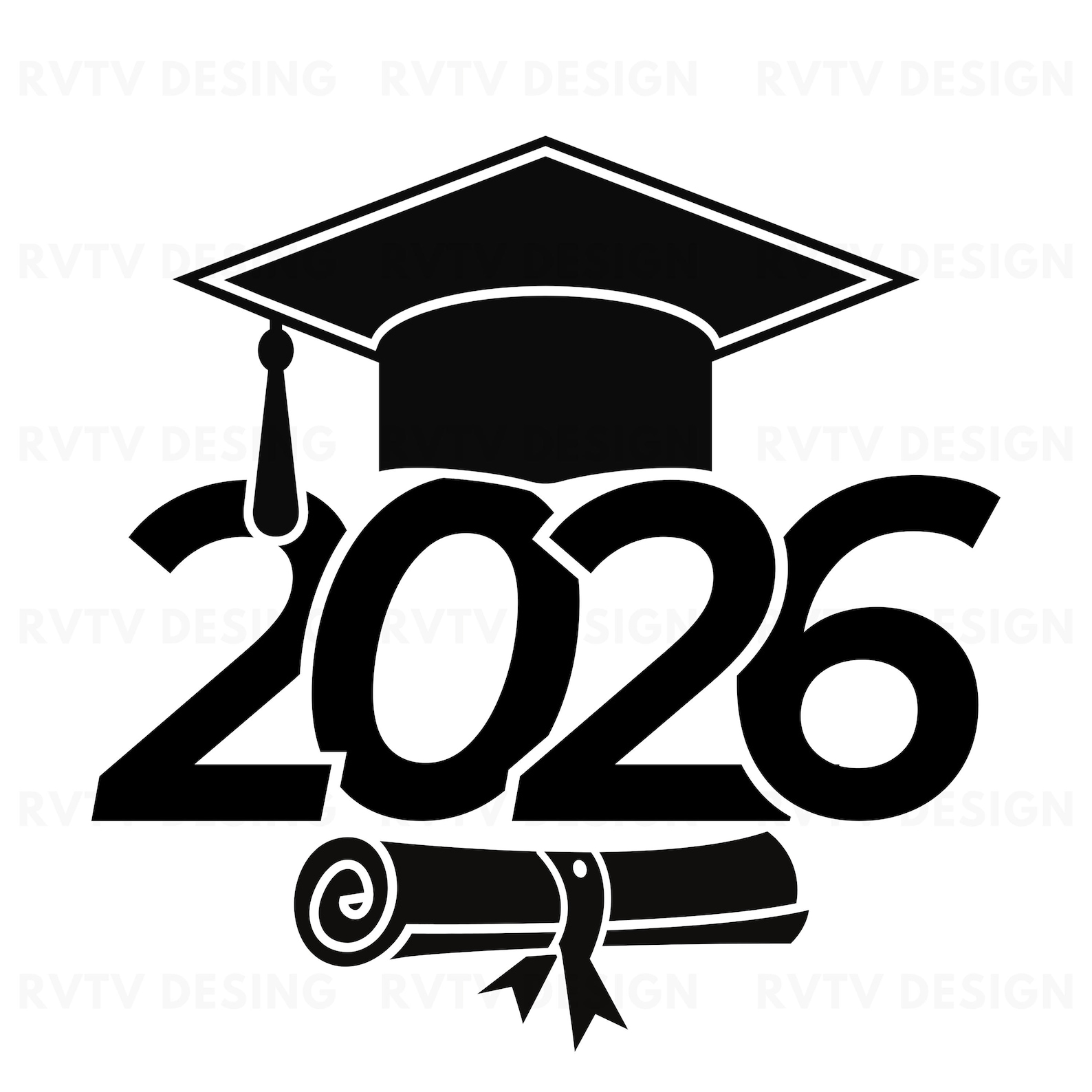 2026 Graduation Cap PNG: Clipart Cut File (digital Download) - Etsy