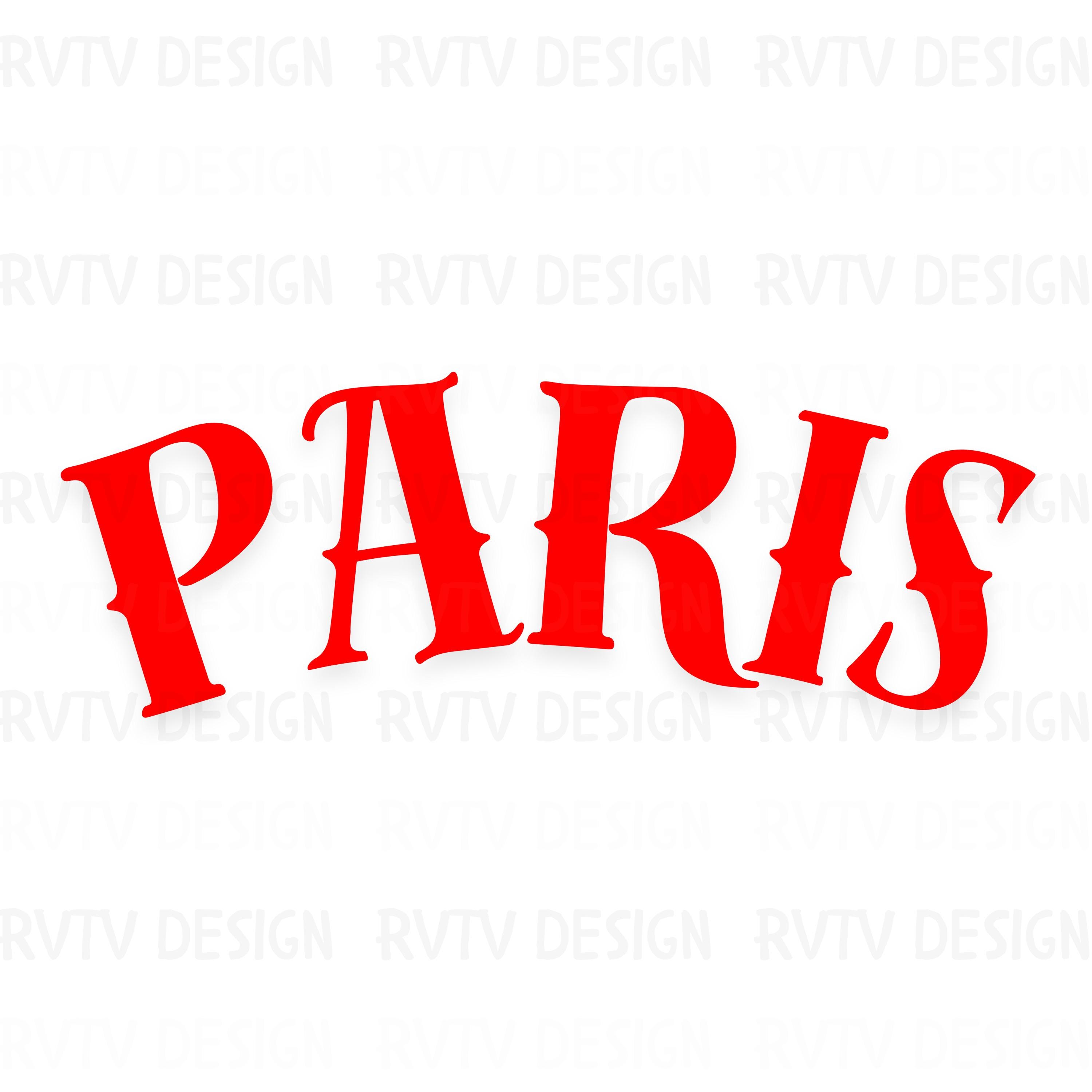 Paris Typography PNG, French City Design (digital Download) - Etsy
