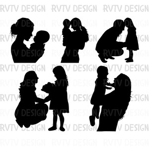 Mother Daughter PNG files, 5 taypes Mom Png, Mother Daughter PNG, Mom Life Png, Mother&#39;s Day, Mother png, Cut Files for Cricut, Silhouette
