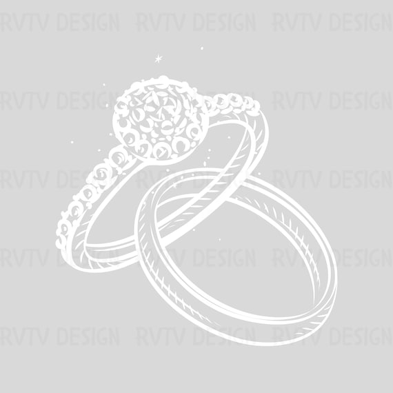 Bague de mariage PNG bague Png mariage Png Clipart Silhouette Cricut bague de fiancailles Png mariage Png alliance telechargement 5 couleurs Etsy France