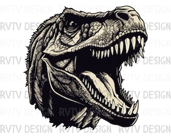 Dinosaurus T-Rex, png, kindershirt sublimatieontwerp (digitale download)
