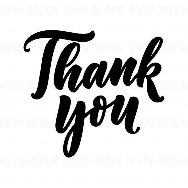 Thank You PNG, Thank You Sign, 5 colors Thank You Png files, Wedding Thank you png, Thank you card, Printable, Thankful, Cut File Cricut