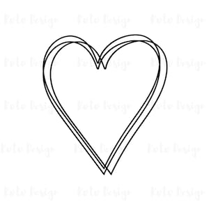 Hand Drawn Heart, Hand Lettered Heart PNG, Heart Png, Cute Heart Png, Mom Heart png, Love png, Heart Shirt png, Cut File Cricut, Silhouette