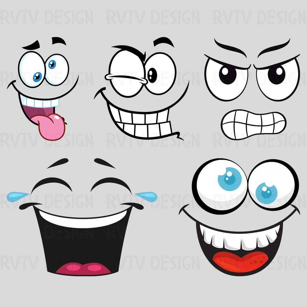 Funny Face, 5 Types Funny Face, Funny Face PNG, Funny Face Design ...