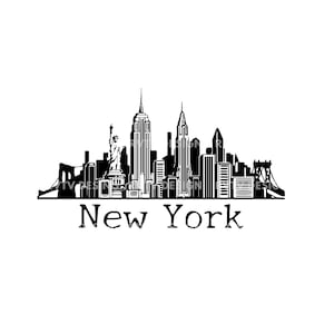 New York PNG, Instant Download,  New York Silhouette, New York City Png, NYC Png, NY Png, New York Skyline Png, Cut Files For Crafters