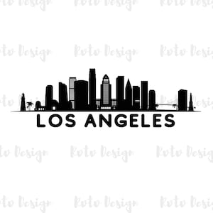 Los Angeles  PNG, Instant Download, Los Angeles Silhouette, Los Angeles City Png, LA Png, Los Angeles Skyline Png, Cut Files For Crafters