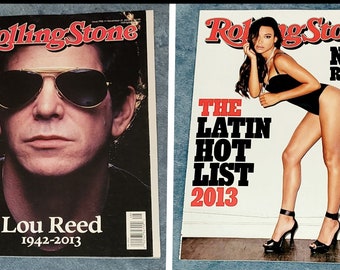 Lou Reed Naya Rivera (Back Cover) Becky G Haim Rolling Stone Nov 2013 Great Cond