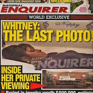Whitney Houston Last Photo National Enquirer March 5 2012 New