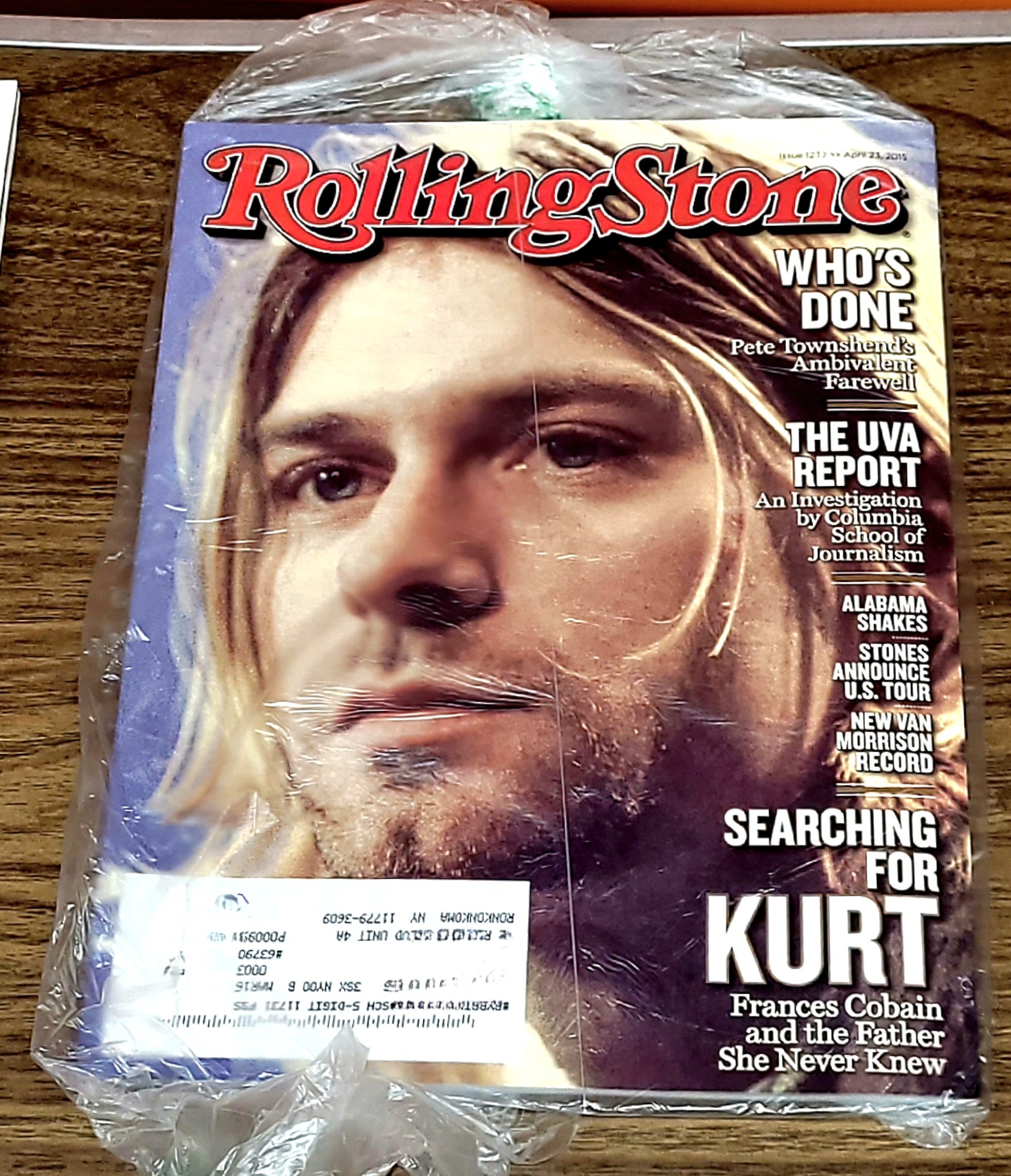 Kurt Cobain Rolling Stone Magazine April 23 2015 Great Etsy