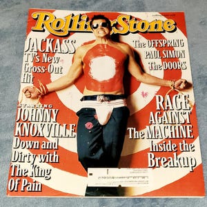 Johnny Knoxville paul simon madonna Rolling Stone Magazine 2/1/01