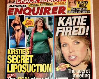 Kirstie Alley Katie Couric National Enquirer 11/20/06 New