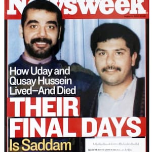 Uday And Qusay Hussein Newsweek Magazine aug 4 2003 excellent condition