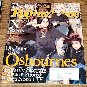 Ozzy Osbourne pink Sheryl Crow rolling stone Magazine may 9 2002