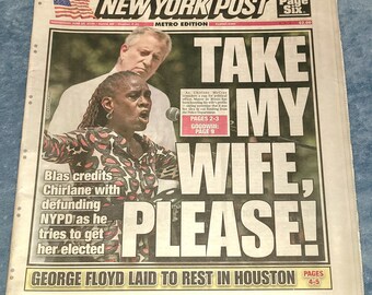 George Floyd Funeral Covid News Matthew Perry Cardi B Ny Post Newspaper 6/10/20