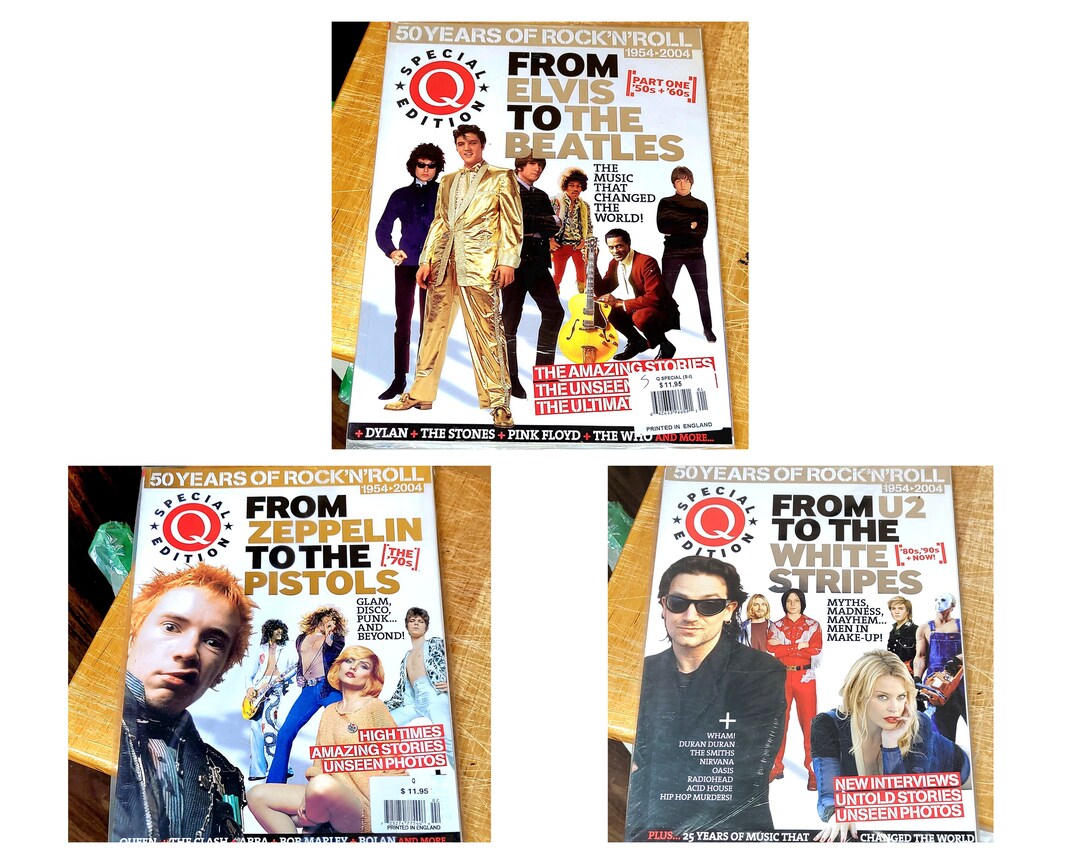 Q Magazine Special Edition 50 Years of Rock N Roll 1954 2004 Etsy