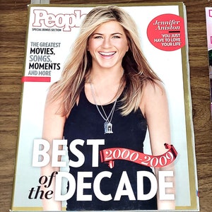 Jennifer Aniston People Magazine Best Of The Decade 2000-2009 Rare Excellent