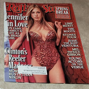 Jennifer aniston bill clinton rolling stone  3/4/99 read details before u buy