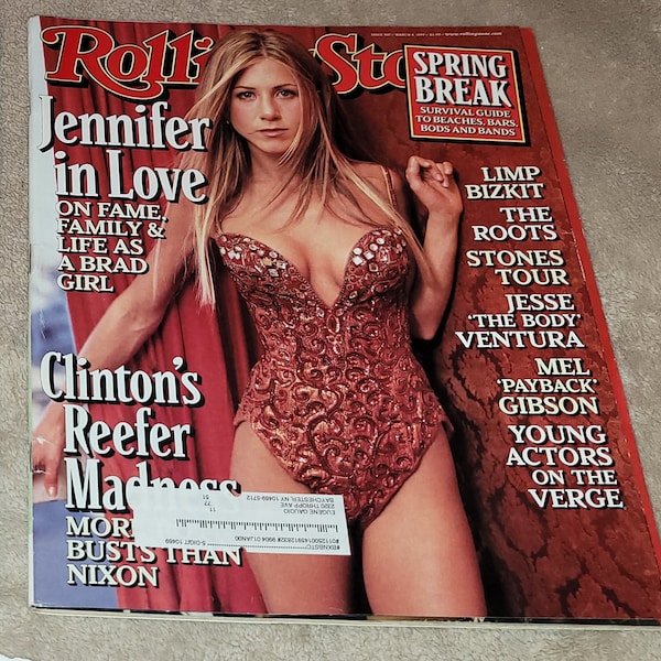 Jennifer aniston bill clinton rolling stone  3/4/99 read details before u buy