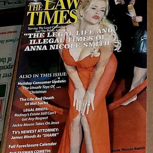 Anna Nicole Smith ultra rare the law times magazine 2006