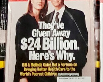 Bill And Melinda Gates Newsweek Magazine 2/4/02 Excellent Cond Always In Plastic