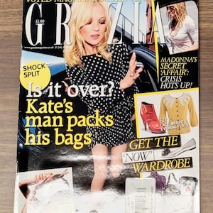 Kate Moss Madonna Uk Grazia Magazine July 21 2008 New