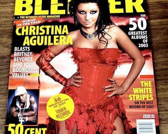 Christina Aguilera blender magazine dec 2003 excellent condition