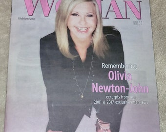 Olivia newton john long island woman newspaper magazine dec/jan 2023 new