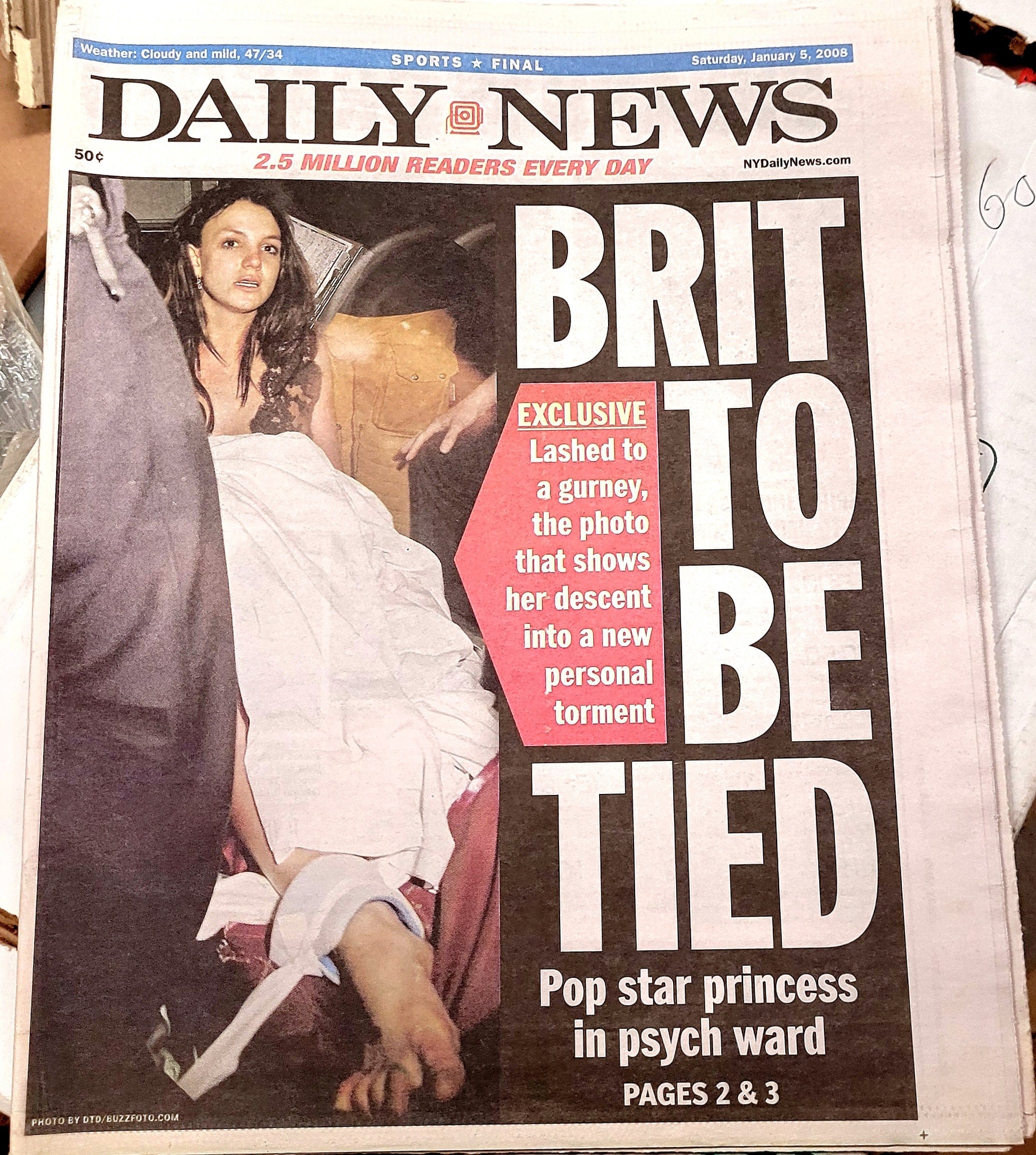 Britney Spears Bought To The Psych Ward New York Daily News Etsy