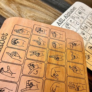 ASL Sign Language Puzzle Matching Alphabet Puzzle Educational Tool Sign